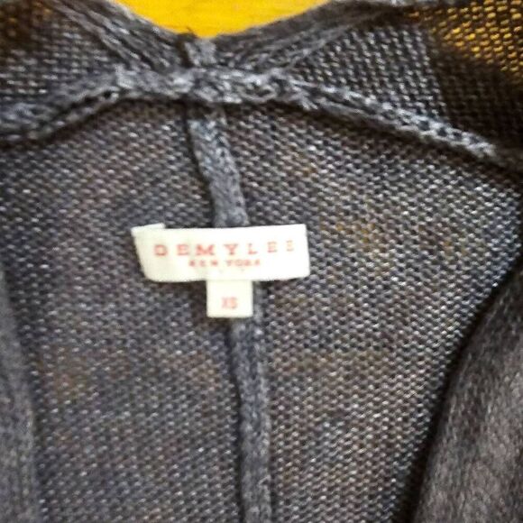 DemyLee Linen Knit Cardigan Gray Size XS Long Cardigan - Picture 9 of 10